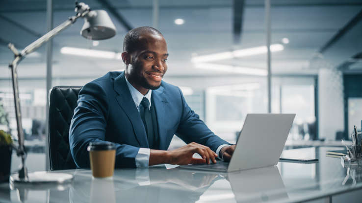 User at work